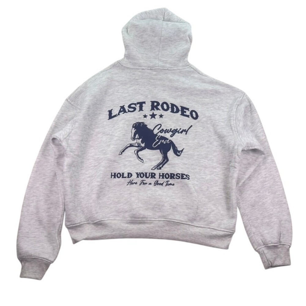 Vine and Valley Last Rodeo Cowgirl Era Hoodie Sweatshirt Small NWT